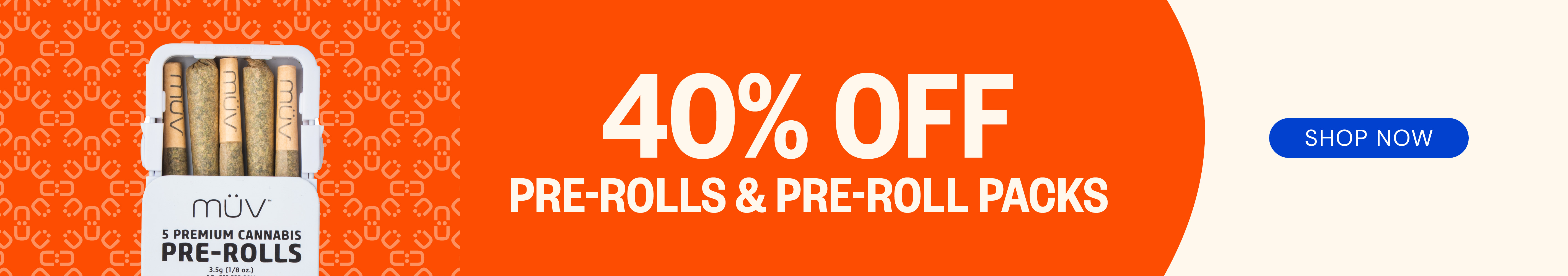 40% OFF Pre-rolls & Pre-roll Packs