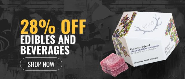 Cannabis Promo, Cannabis Sales, Cannabis Discounts, Cannabis on Sale, 28% off Edibles and Beverages