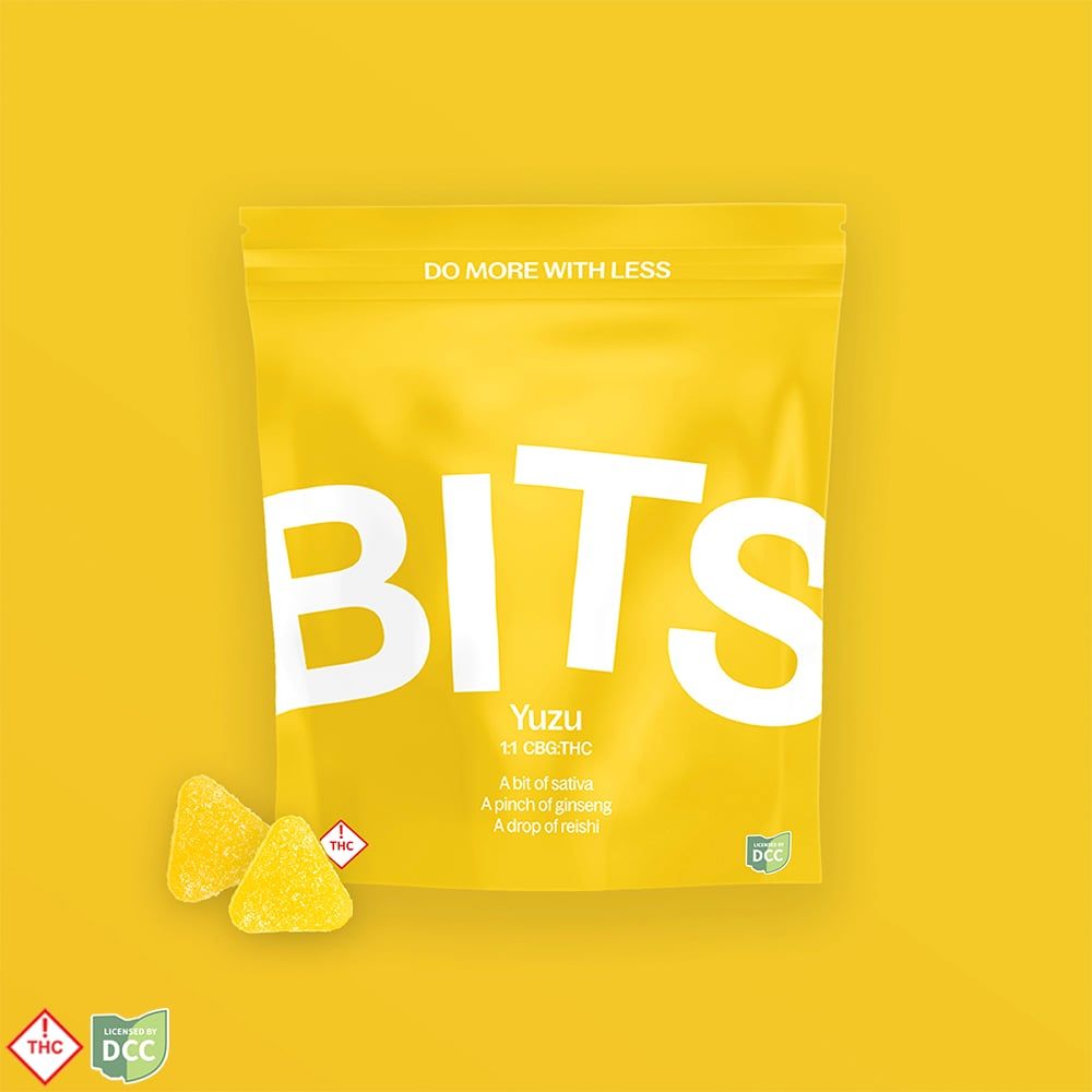 Bits Yuzu 1:1 Gummy Candy Edible, 110mg, 20pk