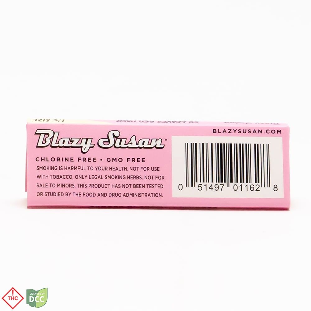 Blazy Susan 1 1/4 inch Rolling Papers Rolling Papers/Cones, Pink - image 2