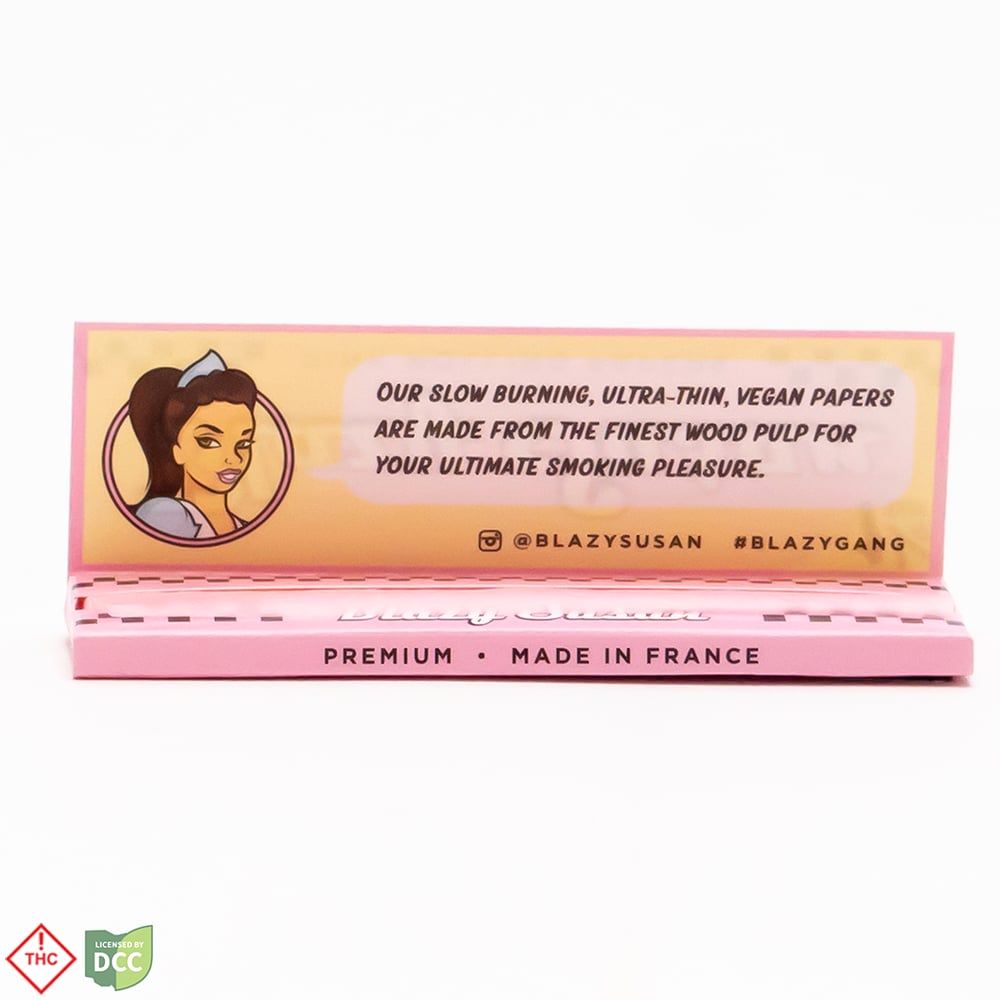 Blazy Susan 1 1/4 inch Rolling Papers Rolling Papers/Cones, Pink - image 3
