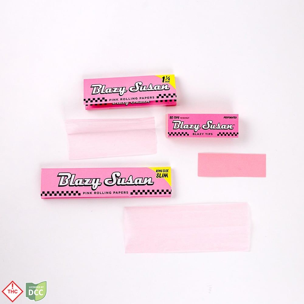 Blazy Susan 1 1/4 inch Rolling Papers Rolling Papers/Cones, Pink - image 5