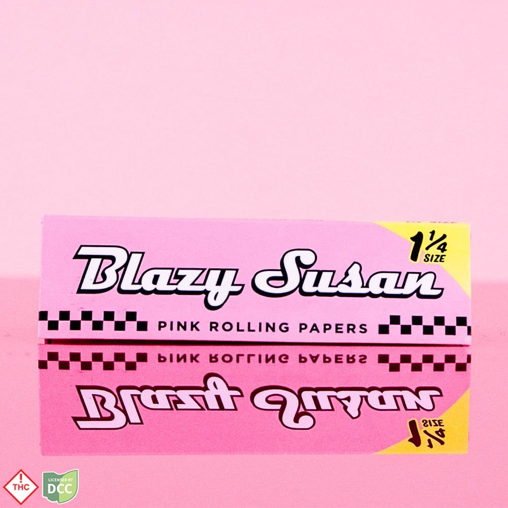 Blazy Susan 1 1/4 inch Rolling Papers Rolling Papers/Cones, Pink - image 6