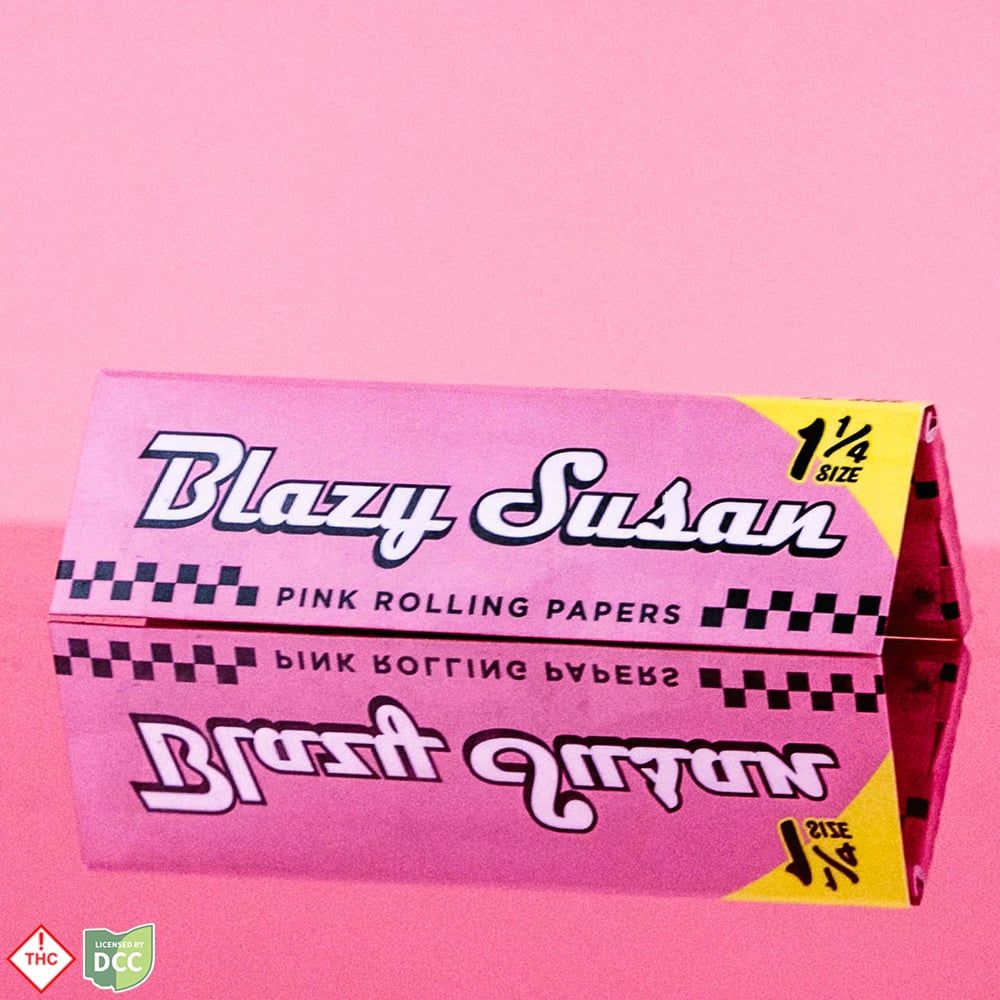 Blazy Susan 1 1/4 inch Rolling Papers Rolling Papers/Cones, Pink - image 7