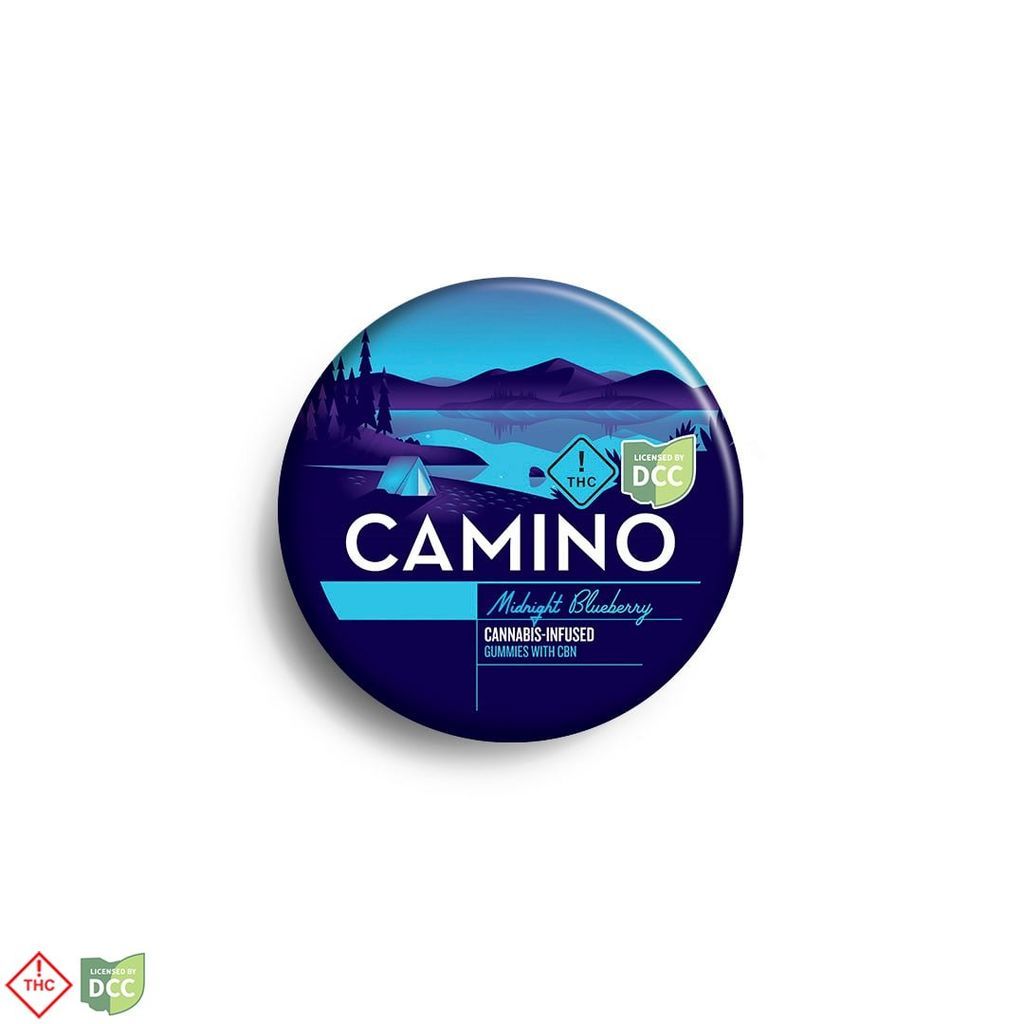 Camino Midnight Blueberry + CBN Gummy Candy Edible, 100mg, 20pk