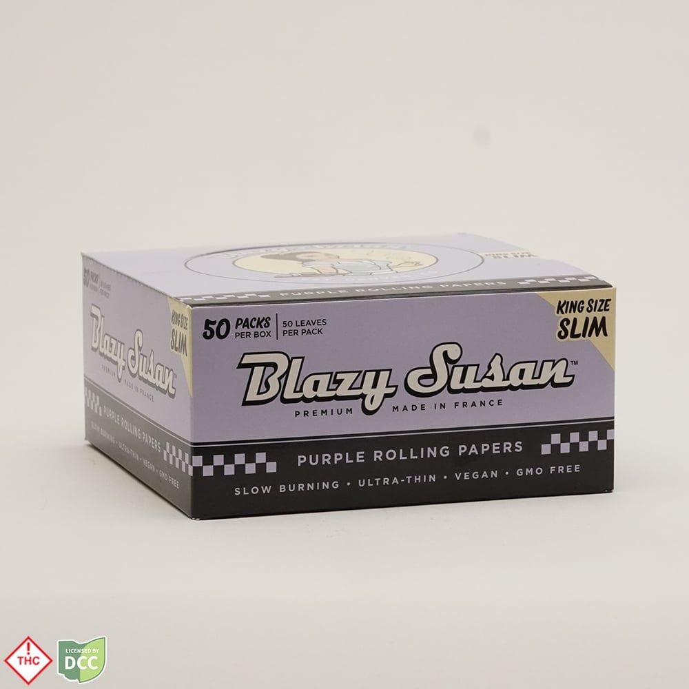 Blazy Susan King Sized Rolling Papers Rolling Papers/Cones, Purple