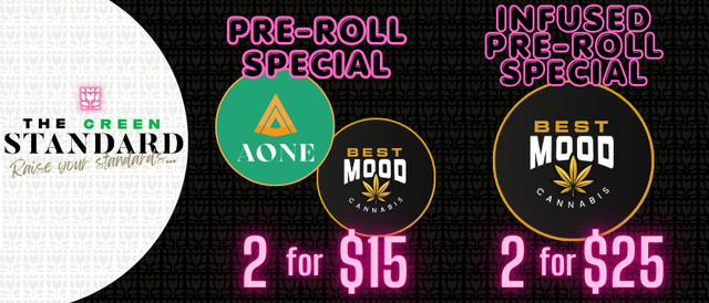 Cannabis Promo, Cannabis Sales, Cannabis Discounts, Cannabis on Sale, AONE / Best Mood Pre-Roll Sale