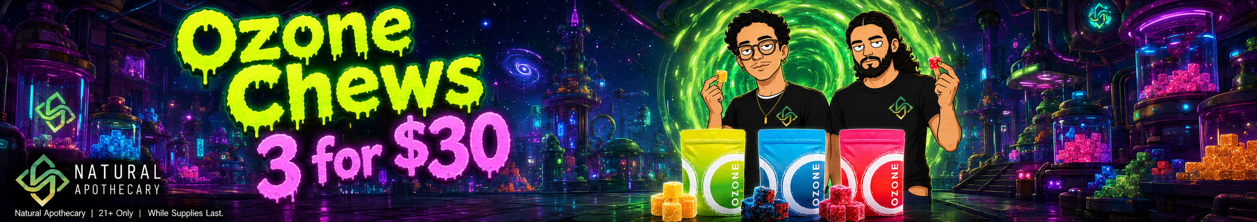 Cannabis Promo, Cannabis Sales, Cannabis Discounts, Cannabis on Sale, Ozone Chews 3 for $30!