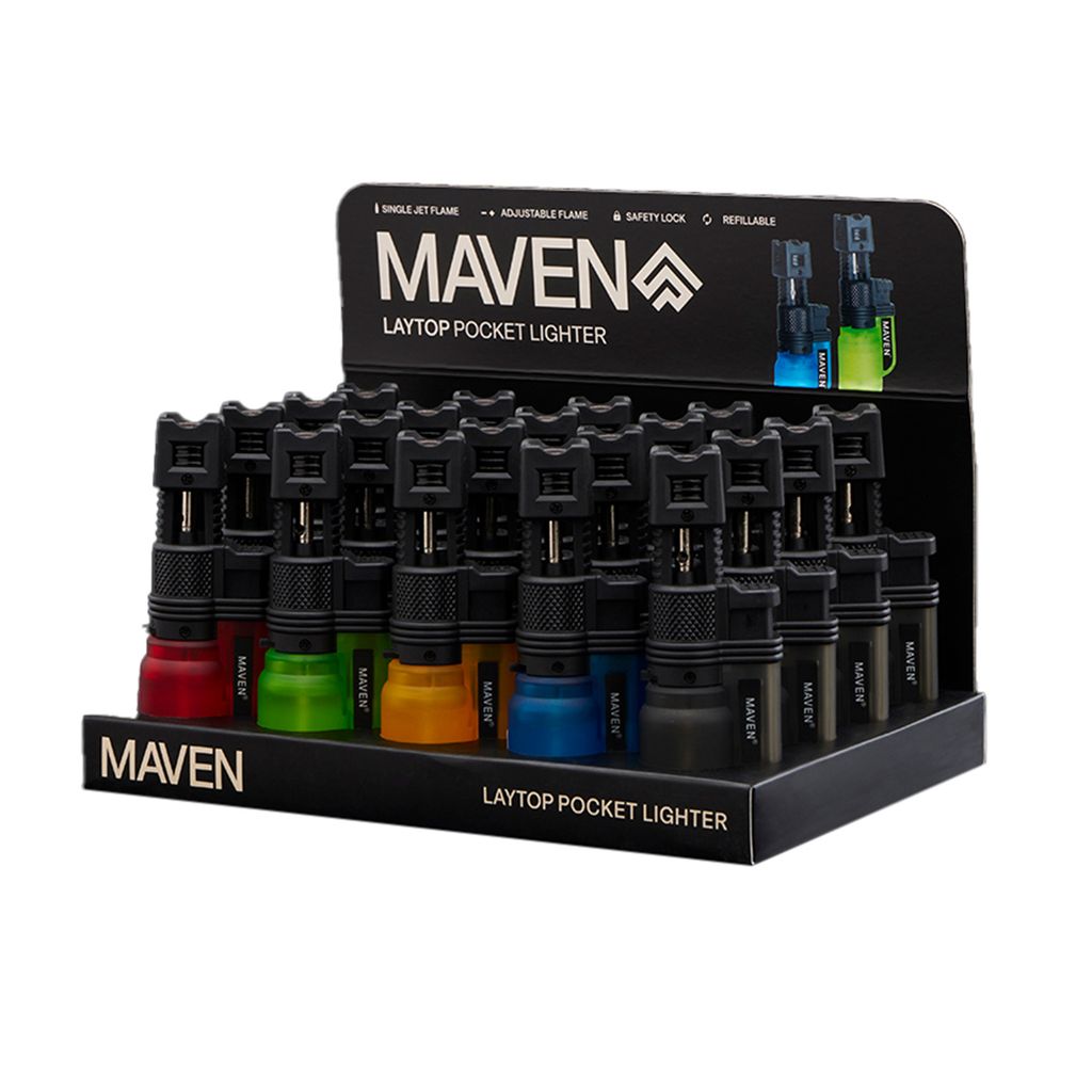 Maven Laytop Torch Lighter | Transparent