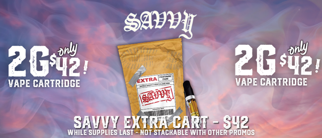 Cannabis Promo, Cannabis Sales, Cannabis Discounts, Cannabis on Sale, $42 2g Cart!