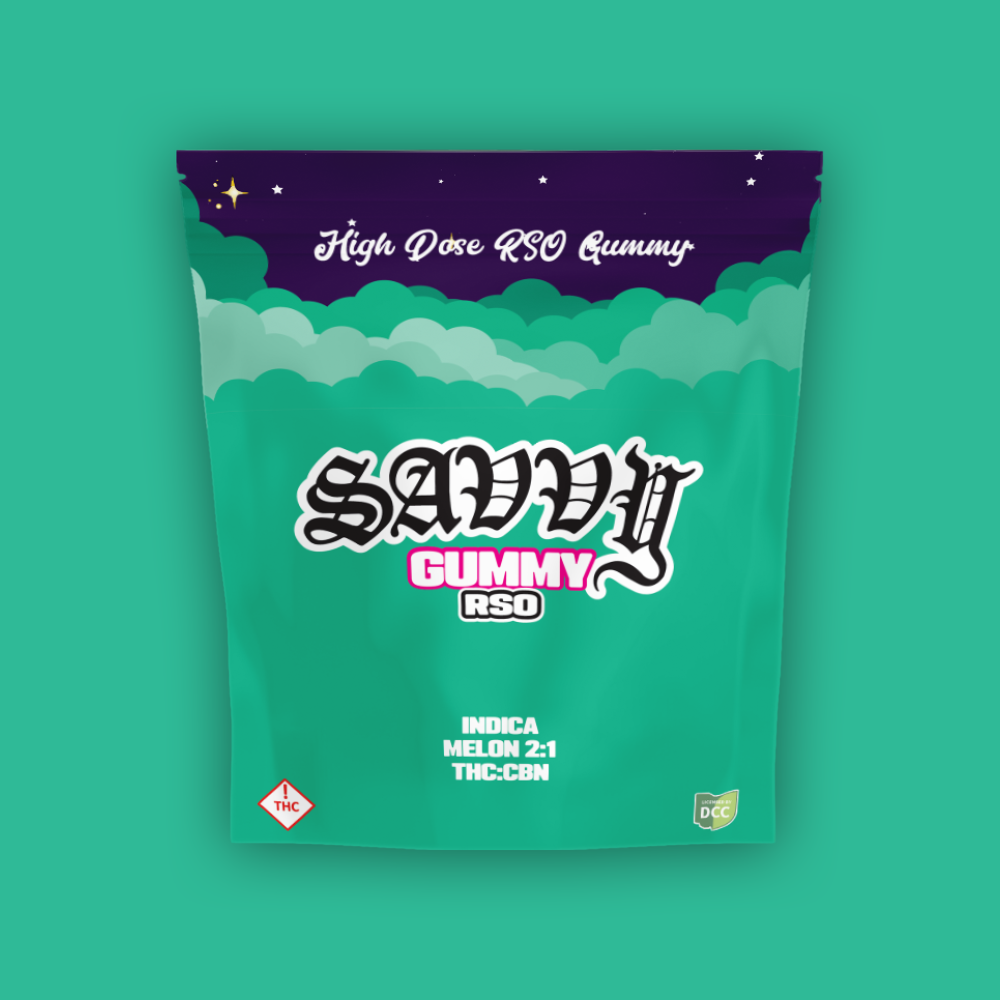 Savvy Tangie Crush RSO Gummy Candy Edible, 110mg, 10pk
