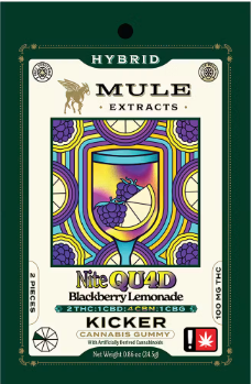 Blackberry Lemonade | 100mg THC 50mg CBD 200mg CBN 50mg CBG 2pk Mule Extracts