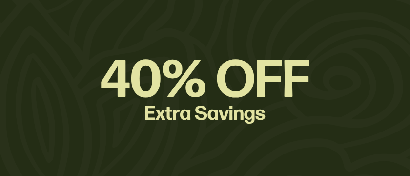 Extra Savings - 40% OFF