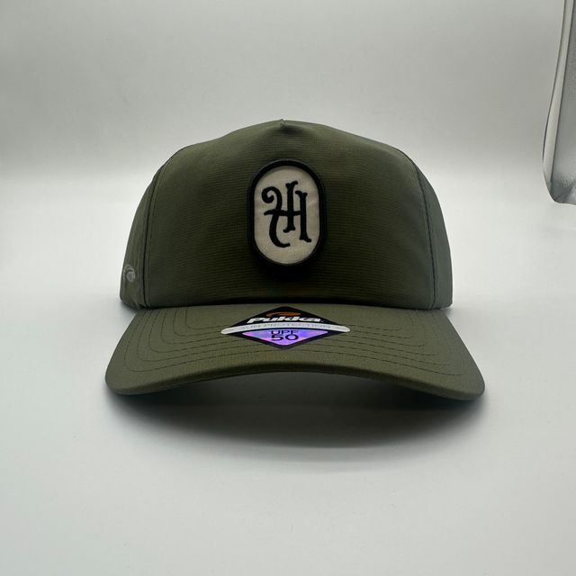 Mid Crown Olive Green & White IH Logo Ivy Hall