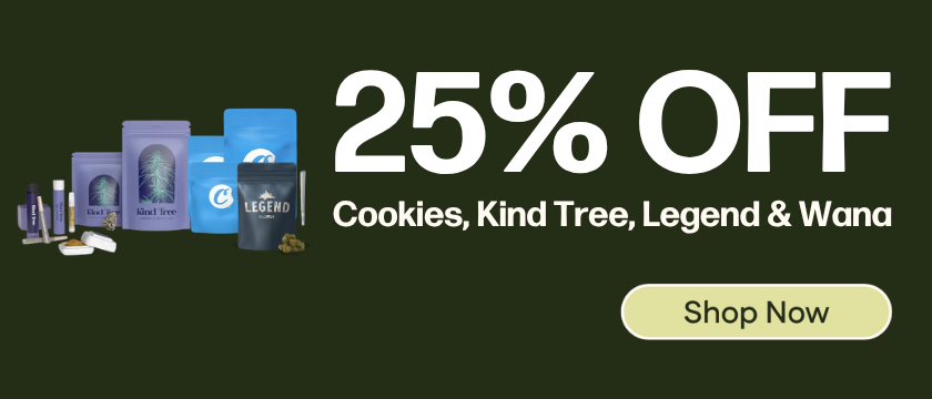 25% OFF Kind Tree, Legend, Cookies and Wana