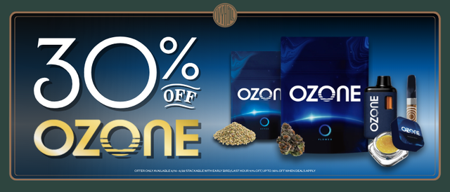 Cannabis Promo, Cannabis Sales, Cannabis Discounts, Cannabis on Sale, Ozone 30% Off!