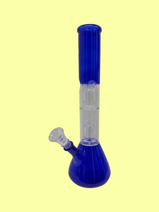 12" Glass Double Dome Perc
