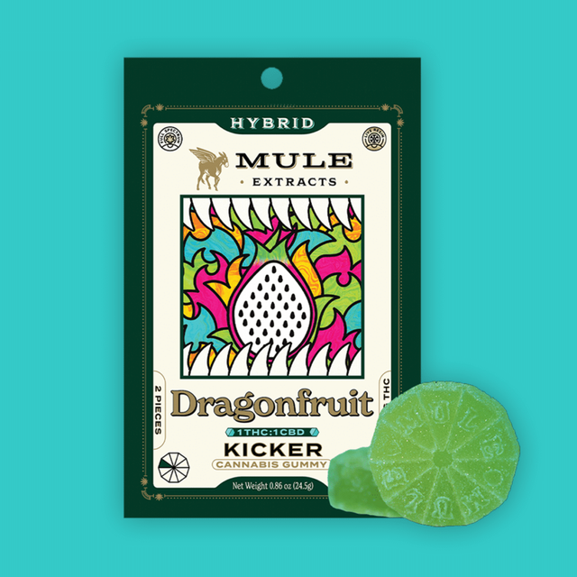 Dragonfruit Gummies | 100mg THC 100mg CBD 10pk Mule Extracts Dragonfruit Gummies | 100mg THC 100mg CBD 10pk Mule Extracts