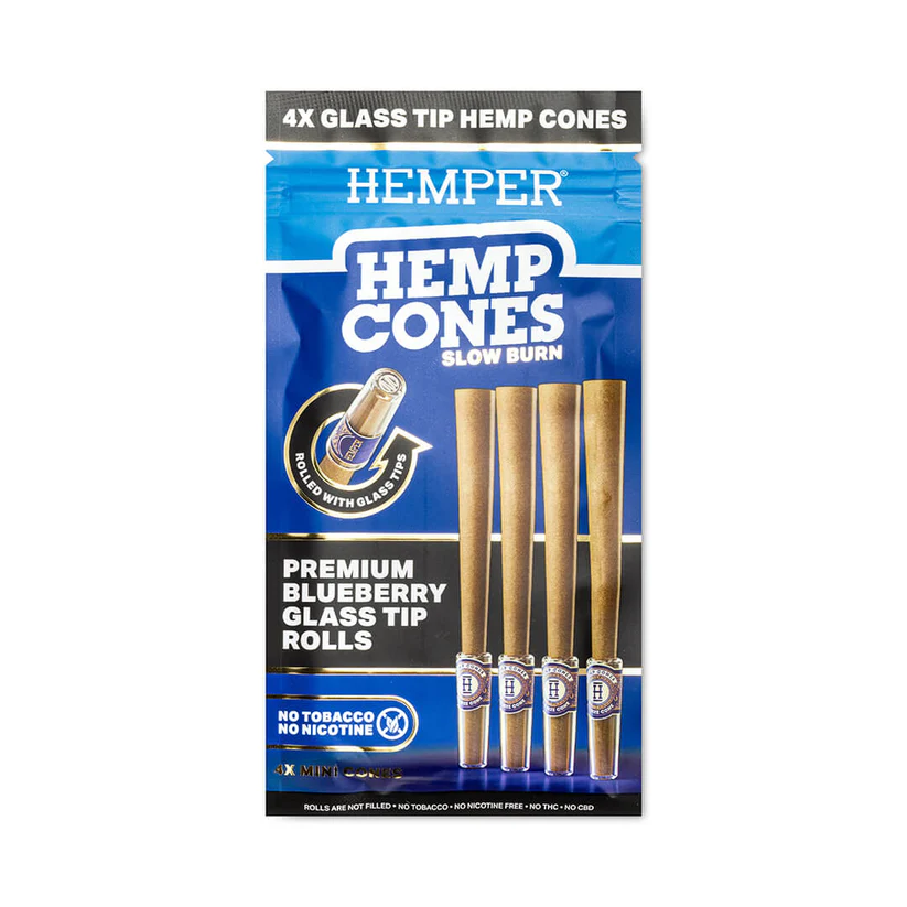 Mini Size Hemp Cones + Glass Tip Hemper
