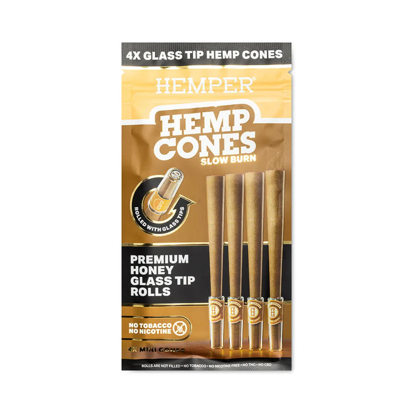 Mini Size Hemp Cones + Glass Tip Hemper