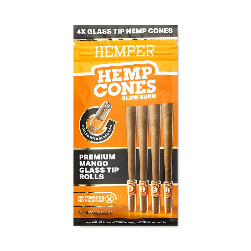 Mini Size Hemp Cones + Glass Tip Hemper