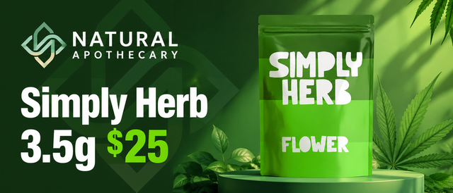 Cannabis Promo, Cannabis Sales, Cannabis Discounts, Cannabis on Sale, Simply Herb 3.5g Flower $25!