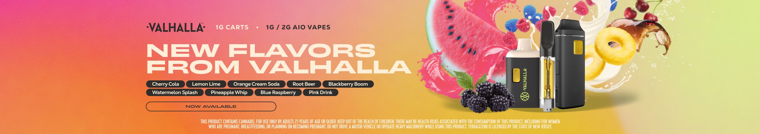 Cannabis Promo, Cannabis Sales, Cannabis Discounts, Cannabis on Sale, New Valhalla Flavors 