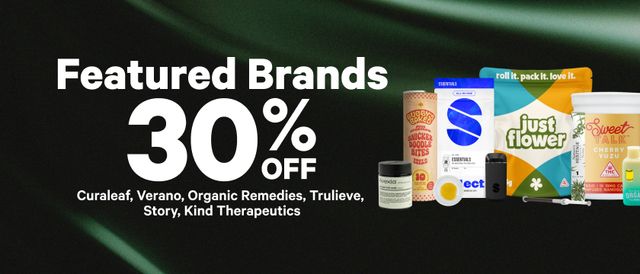 Cannabis Promo, Cannabis Sales, Cannabis Discounts, Cannabis on Sale, 30% Off Featured Brands