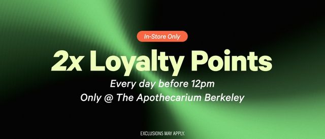 Cannabis Promo, Cannabis Sales, Cannabis Discounts, Cannabis on Sale, SUMMER SAVINGS: Double Points Before 12PM