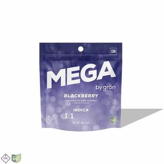 Blackberry Mega 1:1 THC:CBG Gummy product