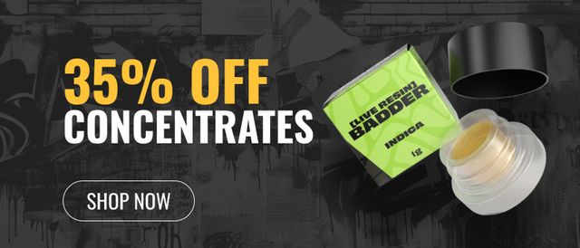 Cannabis Promo, Cannabis Sales, Cannabis Discounts, Cannabis on Sale, 35% Off Concentrates