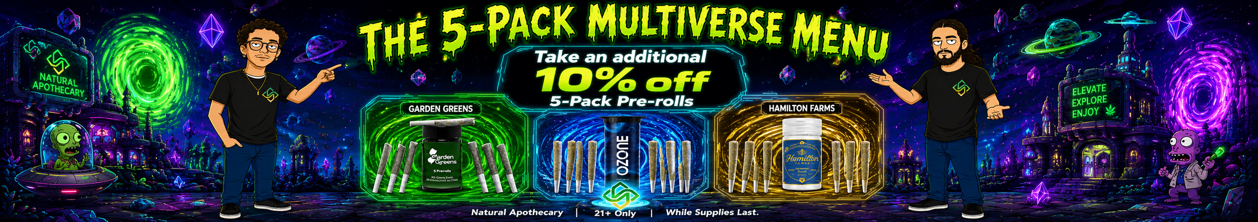 Cannabis Promo, Cannabis Sales, Cannabis Discounts, Cannabis on Sale, Additional 10% off 5Pk Pre-Rolls!