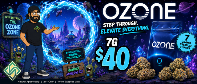 Cannabis Promo, Cannabis Sales, Cannabis Discounts, Cannabis on Sale, Ozone 7g for $40!