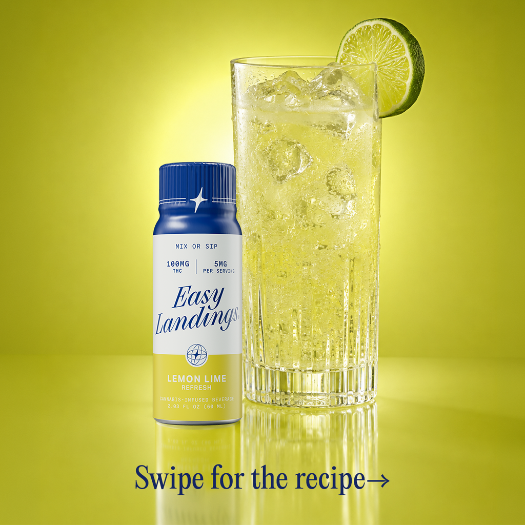 Easy Landings Lemon Lime Drink Mix Beverage Edible, 100mg, 1pk - image 3