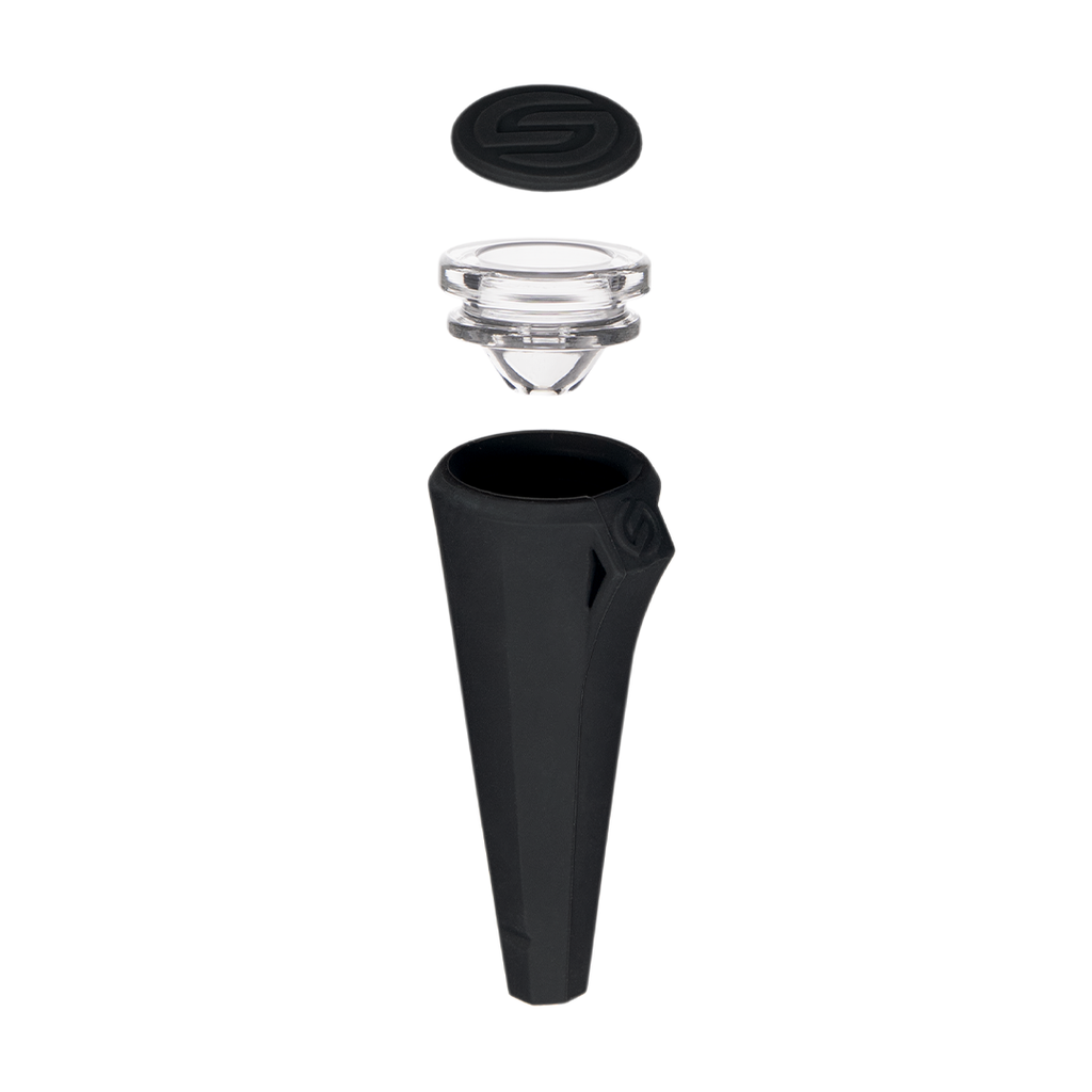 Soft Glass Pinch Pipe Glass Pipes, Black - image 6