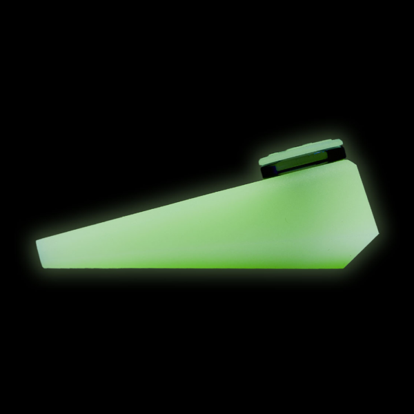 Soft Glass Token Hand Pipe Pipes, Aura (Glow-In-The-Dark) - image 2
