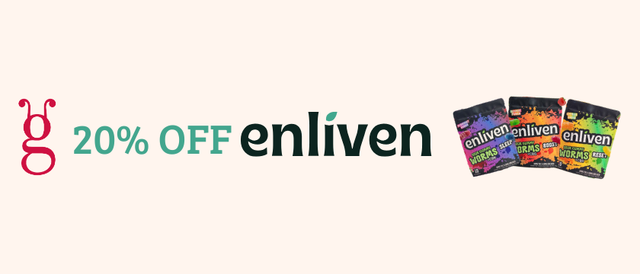Cannabis Promo, Cannabis Sales, Cannabis Discounts, Cannabis on Sale, 20% Off Enliven