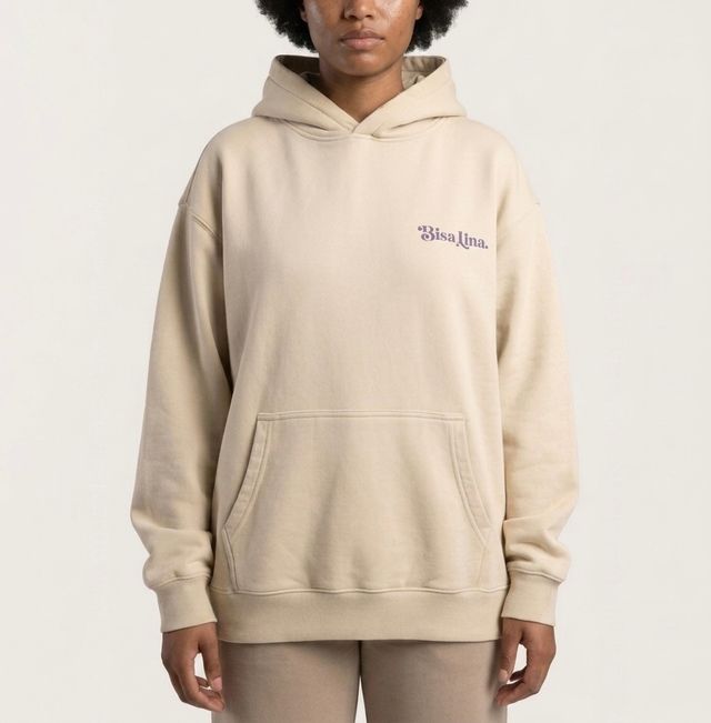 White & Purple Heavy Duty Sweatshirt Bisa Premium