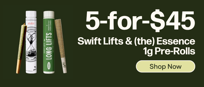 5-for-$45 Long Lifts and (the) Essence J's 1g Pre-Rolls