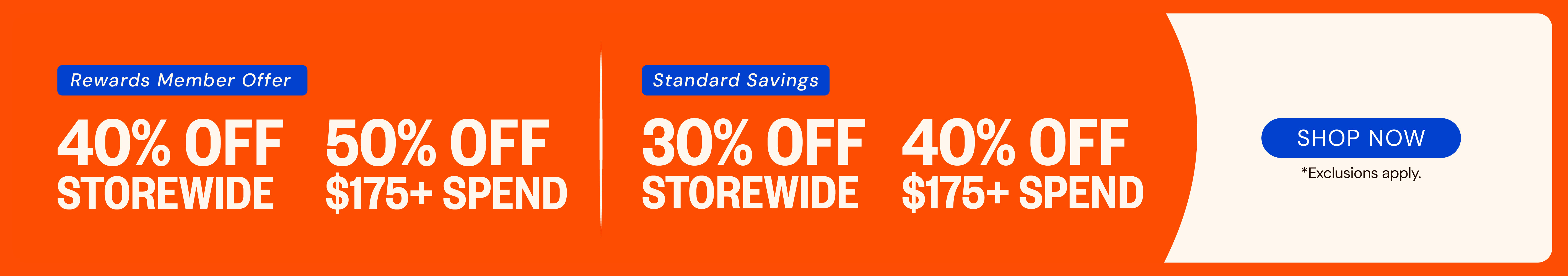 Up to 50% OFF Storewide