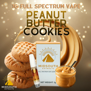 Vape Cart | Peanut Butter Cookies |  Mid South Extracts