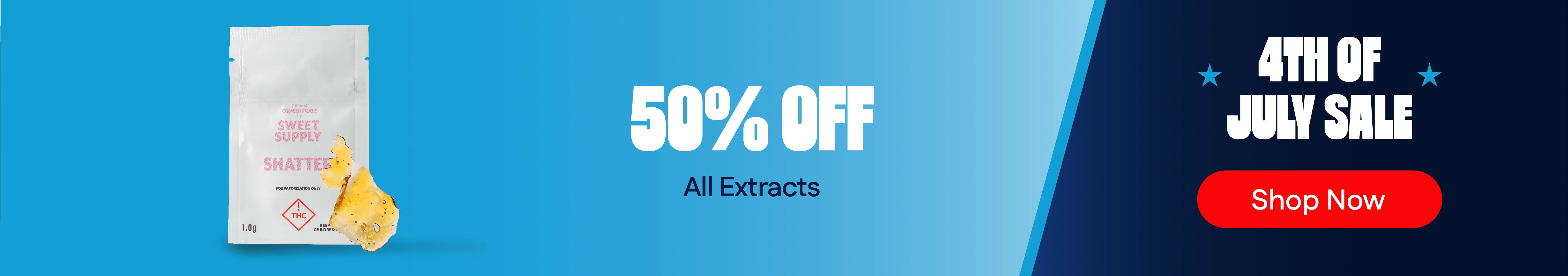 50% OFF Extracts