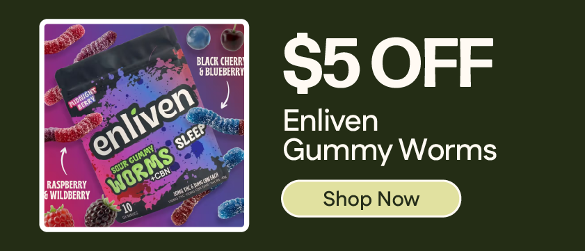 $5 OFF Enliven Gummy Worms