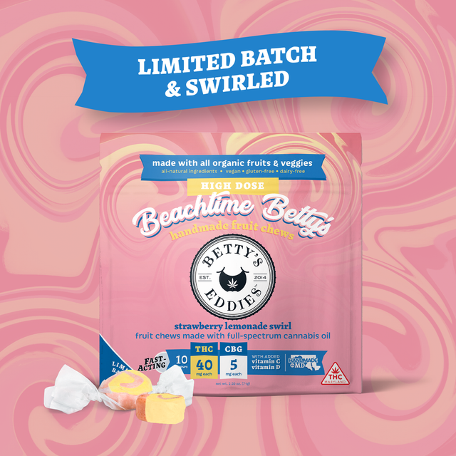 Strawberry Lemonade Swirl 8:1 (THC:CBG) Betty's Eddies Strawberry Lemonade Swirl 8:1 (THC:CBG) Betty's Eddies