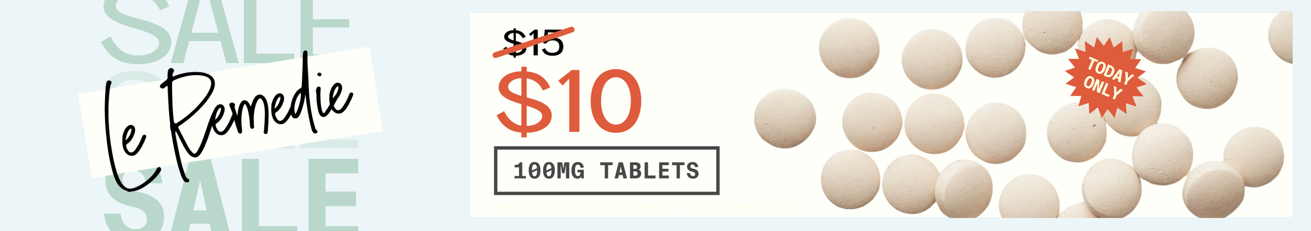 Cannabis Promo, Cannabis Sales, Cannabis Discounts, Cannabis on Sale, $10 100mg Fast Acting Tablets - TODAY ONLY!