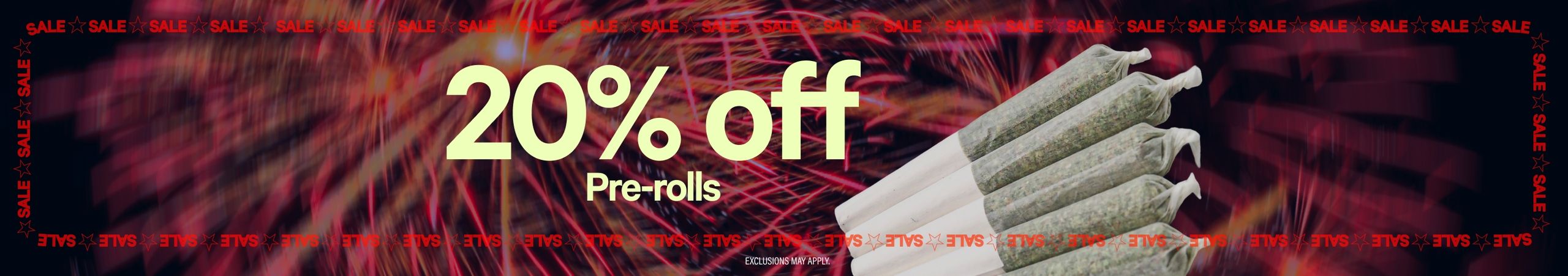 Cannabis Promo, Cannabis Sales, Cannabis Discounts, Cannabis on Sale, Daily Deal ~ Friday ~ 20% Off Pre-Rolls
