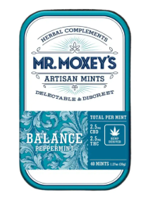 Balance Peppermint Mints | 3:1 CBG 100mg|THC 100mg Mr. Moxey's