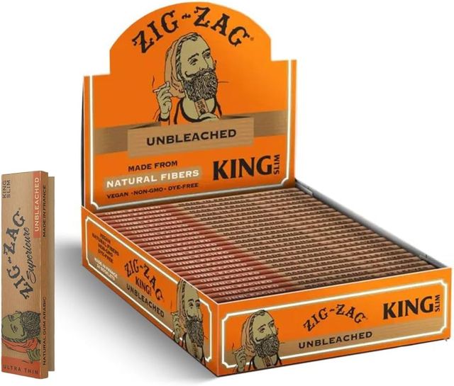 Unbleached King Papers Zig Zag