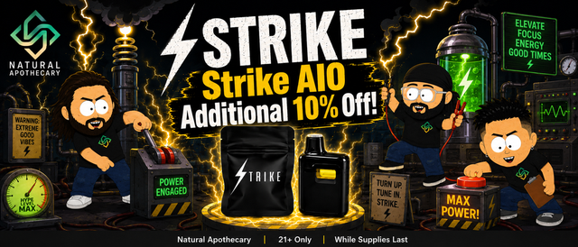 Cannabis Promo, Cannabis Sales, Cannabis Discounts, Cannabis on Sale, Strike AIO Additional 10% Off!
