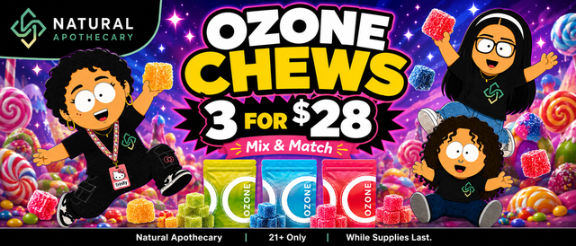 Cannabis Promo, Cannabis Sales, Cannabis Discounts, Cannabis on Sale, Ozone Chews 3 for $28!